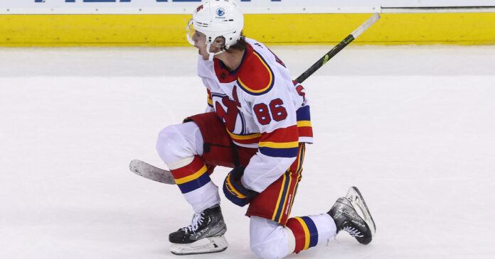 Jack-Hughes-NHL-24-Cover Will Jack Hughes be on cover of. NHL 24?