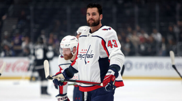 Tom Wilson Hands Back Zadorov’s Stick in Caps-Bruins Game Tom Wilson signs seven-year contract extension with Washington Capitals