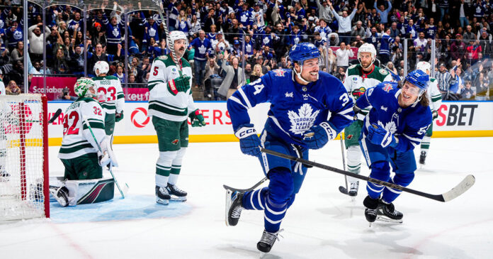 Auston-Matthews-hat-trick Auston Matthews off to historic start for Toronto Maple Leafs in 2023-24 NHL season