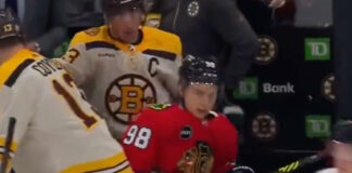 Brad Marchand welcomes Connor Bedard to the NHL in typical fashion Brad Marchand welcomes Connor Bedard into the NHL with his antics