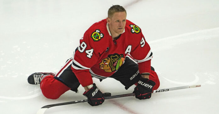 Blackhawks-terminate Corey Perry of Chicago Blackahwks gets contract terminated
