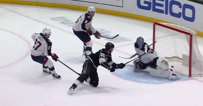quinton-byfield-goal Quinton Byfield goal of the year contender against Columbus Blue Jackets