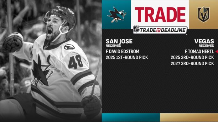 EwbRHA9WAwg-HD Tomas Hertl traded to Vegas Golden Knights by San Jose Sharkss