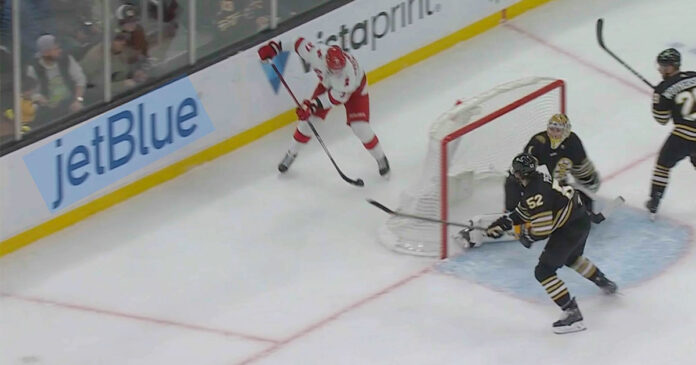 Svech-Michigan Andrei Svechnikov Michigan goal vs Boston Bruins