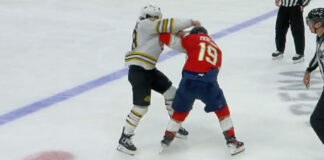 David Pastrnak & Matthew Tkachuk Drop Gloves in Bruins/Panthers Game 2 David Pastrnak vs Matthew Tkachuk fight