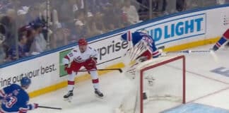 Andrei Svechnikov Takes Run at Igor Shesterkin, Sparking Chaos Andrei Svechnikov runs Igor Shesterkin