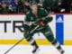 Brock Faber Injury: Wild D-Man Hit in Head by Puck Brock Faber Minnesota Wild defenseman on the ice