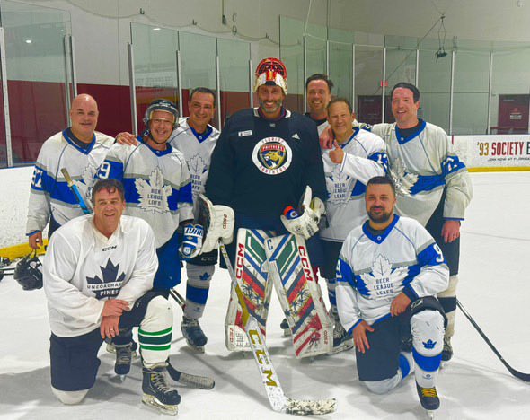 Roberto Luongo beer league game