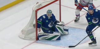 WATCH: Canucks’ Silovs Plays Barehanded vs Rangers Arturs Silovs barehand save vs Rangers