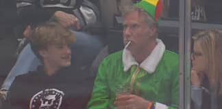 Will Ferrell Shows Up to Kings Game as Buddy the Elf Will Ferrell attends Kings game as Buddy the Elf