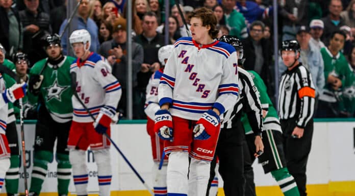 Matt Rempe Fight: Rangers Enforcer Drops Gloves With Viel Matt Rempe ejected for elbow on Miro Heiskanen