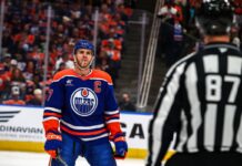 Connor McDavid Edmonton Oilers ankle injury game-time decision Ducks playoffs