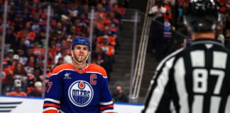 Connor McDavid Under Fire For Sneaky Elbow on Marcus Johansson Connor McDavid Edmonton Oilers ankle injury game-time decision Ducks playoffs