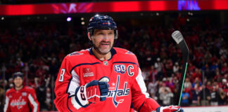 Alex Ovechkin Sets Insane Scoring Record Never Seen in NHL History Alex Ovechkin Washington Capitals in-game action shot, photographed by Randy Litzinger of Icon Sportswire