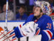 Igor Shesterkin Injury: Rangers Goalie Helped Off Ice Rangers goalie Igor Shesterkin looks up during a game