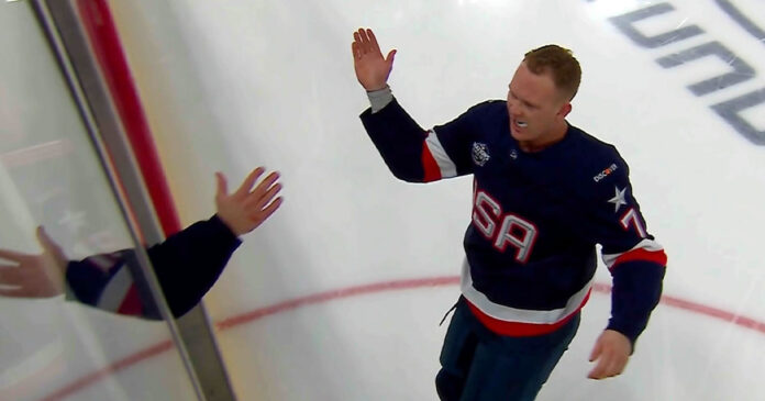 Tkachuk-brother-dap (Screenshot/ ABC)