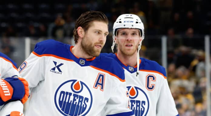 Draisaitl on Babcock: ‘He’s Not Going to Care Who We Are’ Connor McDavid Leon Draisaitl Oilers top line Game 6 Ducks playoffs
