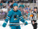 Macklin Celebrini Injury Update: Game-Time Decision vs. Blues Macklin Celebrini San Jose Sharks center teal jersey SAP Center