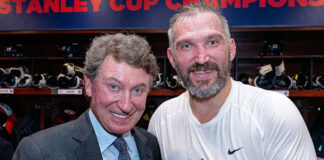 Gretzky Shows Pure Class as Ovechkin Ties NHL Goals Record Wayne Gretzky congratulates Alex Ovechkin