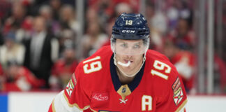 Matthew Tkachuk to Miss Start of Season After Surgery Florida Panthers left wing Matthew Tkachuk (19) waits for a face-off during the game between the Ottawa Senators and the Florida Panthers on Saturday, February 8, 2025 at Amerant Bank Area in Sunrise, FL.