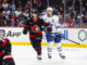 Matthews Hosts Leafs for Arizona Bonding Trip Before Opener Ottawa Senators Defenceman Travis Hamonic (23) and Toronto Maple Leafs center Auston Matthews (34) during second period National Hockey League action between the Toronto Maple Leafs and Ottawa Senators on January 25, 2025, at Canadian Tire Centre in Ottawa, ON, Canada