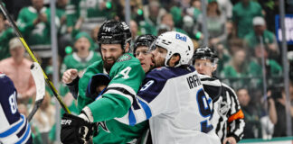 WATCH: Jamie Benn Clocks Jets’ Scheifele with Sucker Punch in Game 5