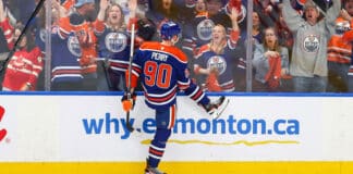 Corey Perry’s Game-Tying Goal For Oilers Makes Stanley Cup Finals History Not Seen in 74 Years Edmonton Oilers Corey Perry celebrates goal