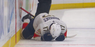 Panthers Fans Outraged Over Controversial Embellishment Call in Game 2 Loss Evan Rodrigues controversial embellishment penalty