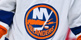 Islanders Third Jersey Contest Expands to Eight Finalists New York Islanders logo crest on jersey third jersey design contest