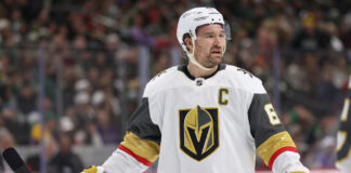 Golden Knights Lose Marke Stone to Injury in Game 3 vs Oilers Vegas Golden Knights right wing Mark Stone looks on during the NHL game
