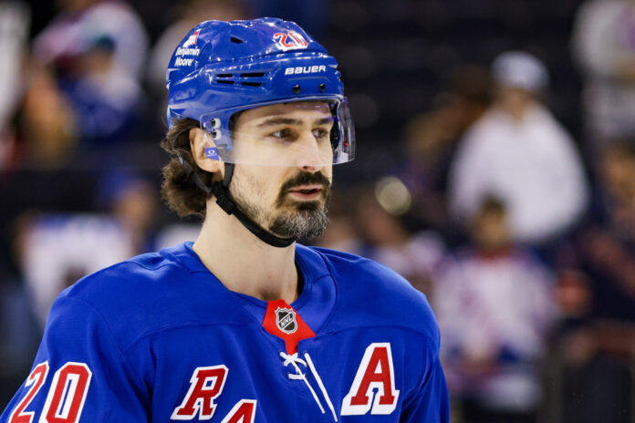 NHL: MAR 22 Canucks at Rangers New York Rangers left wing Chris Kreider