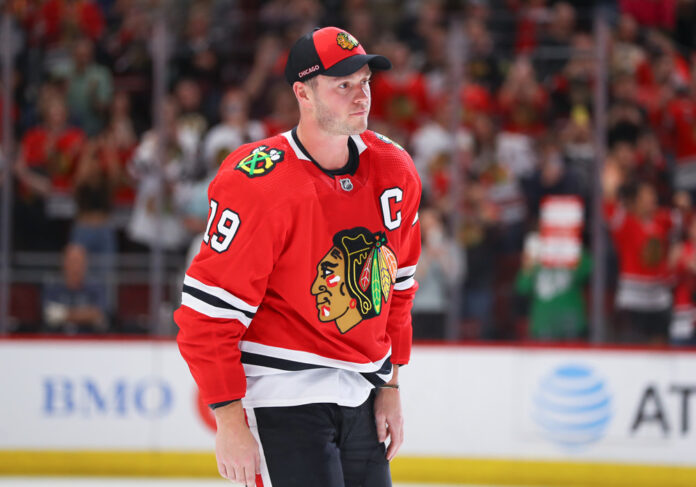 NHL: APR 13 Flyers at Blackhawks Jonathan Toews Chicago Blackhawks retirement Winnipeg Jets