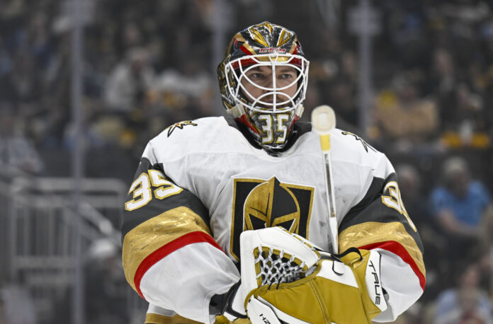 NHL: MAR 11 Golden Knights at Penguins Ilya Samsonov goaltender signing with the San Jose Sharks after a KHL season