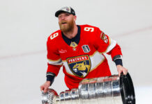 Paul Maurice on Tkachuks, Bennett: ‘They’ll Be in Jail’ Florida Panthers center Sam Bennett celebrates with the Stanley Cup at Amerant Bank Arena