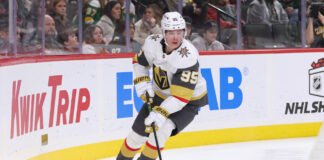 Victor Olofsson Signs With Avalanche After Vegas Resurgence Vegas Golden Knights right wing Victor Olofsson skates with the puck