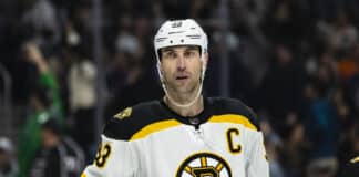 Zdeno Chara Returns to Bruins as Hockey Operations Advisor and Mentor Boston Bruins defenseman Zdeno Chara skates up ice in a February 2019 game