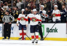 Marchand Rips Bettman on No-Trade Clauses: ‘Broken System’ Florida Panthers winger Brad Marchand thanks the crowd at TD Garden in his return to Boston