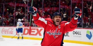 Can Alex Ovechkin Score 1000 Goals? Math Says No (But Maybe) Capitals left wing Alexander Alex Ovechkin celebrates scoring historic goal