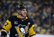 Sidney Crosby Sets Record as NHL’s Longest-Tenured Captain Pittsburgh Penguins center Sidney Crosby looks on during a game at PPG Paints Arena