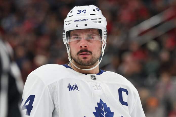 NHL: MAR 04 Maple Leafs at Devils Auston Matthews Toronto Maple Leafs captain Maple Leafs at Devils March 4 2026