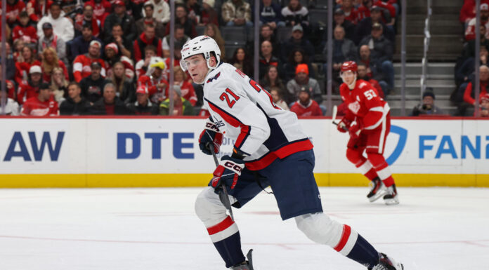 Most Improved NHL Teams: Capitals Won the Offseason Aliaksei Protas of the Washington Capitals skates during a game at Little Caesars Arena
