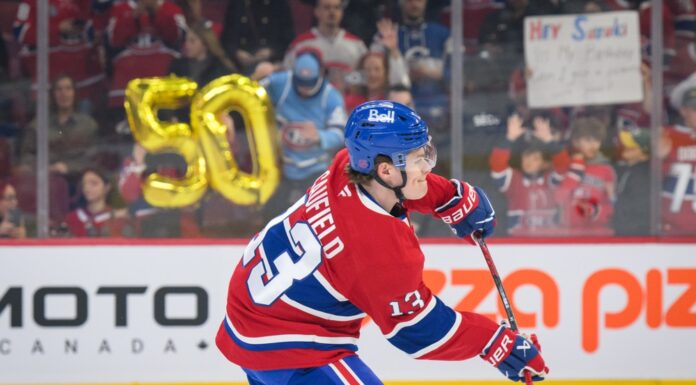 NHL Network Rankings: Caufield at 31, Sorokin Cracks Top 50 Cole Caufield of the Montreal Canadiens celebrates during a game