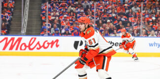 Report: Cutter Gauthier Wants Carlsson-Level Contract Cutter Gauthier Anaheim Ducks Game 2 Stanley Cup Playoffs Edmonton Oilers