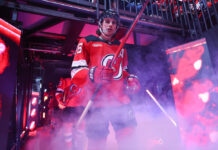 Quinn Hughes Trade: Jack Says ‘Much Easier’ to Move Tkachuk Jack Hughes of the New Jersey Devils takes the ice at Prudential Center amid arena lights