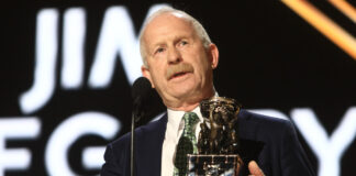 Nill: Rantanen Tore MCL at Olympics, Played Through Playoffs Dallas Stars general manager Jim Nill accepts NHL GM of the Year award at podium