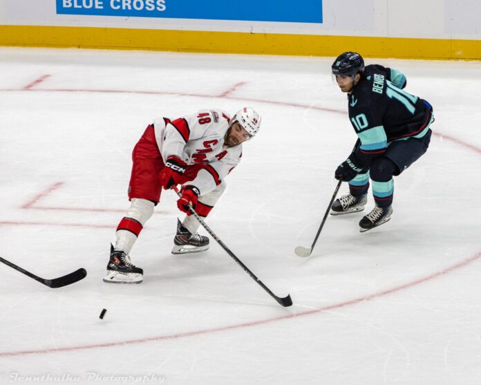 Jordan Martinook Carolina Hurricanes 2026 NHL Playoffs Jordan Martinook skates for the Carolina Hurricanes