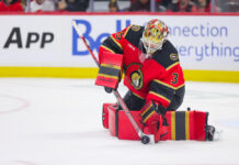Ullmark Update: Senators Goalie Is Smiling Again at Camp Linus Ullmark of the Ottawa Senators in goal