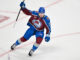 Logan O’Connor Leave: Avs Winger Away After Father’s Death Logan O'Connor celebrates goal Avalanche Kings Game 1