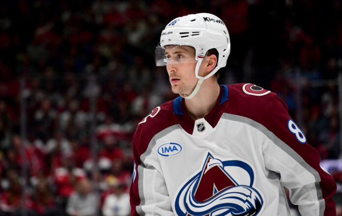 NHL: MAR 22 Avalanche at Capitals Martin Necas of the Colorado Avalanche during a game against the Washington Capitals