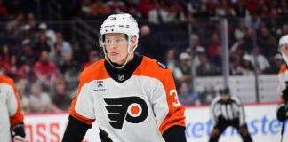 Michkov Attacks Conditioning After Rough Sophomore Year Matvei Michkov of the Philadelphia Flyers waits for a face-off at Capital One Arena